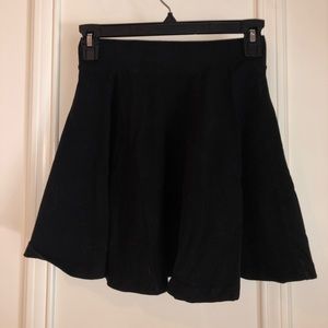 Black Mini Skater Skirt